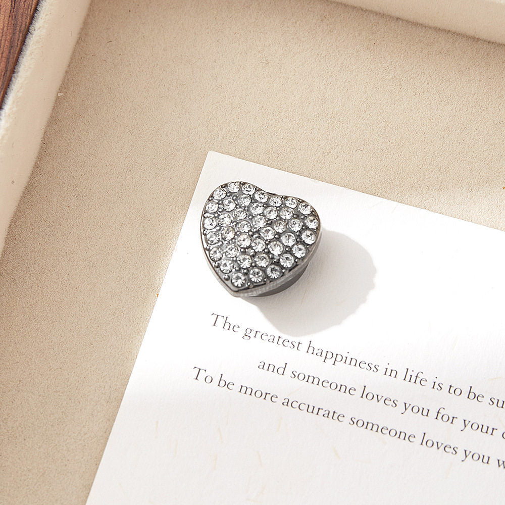 Sparkling Heart Button Cover