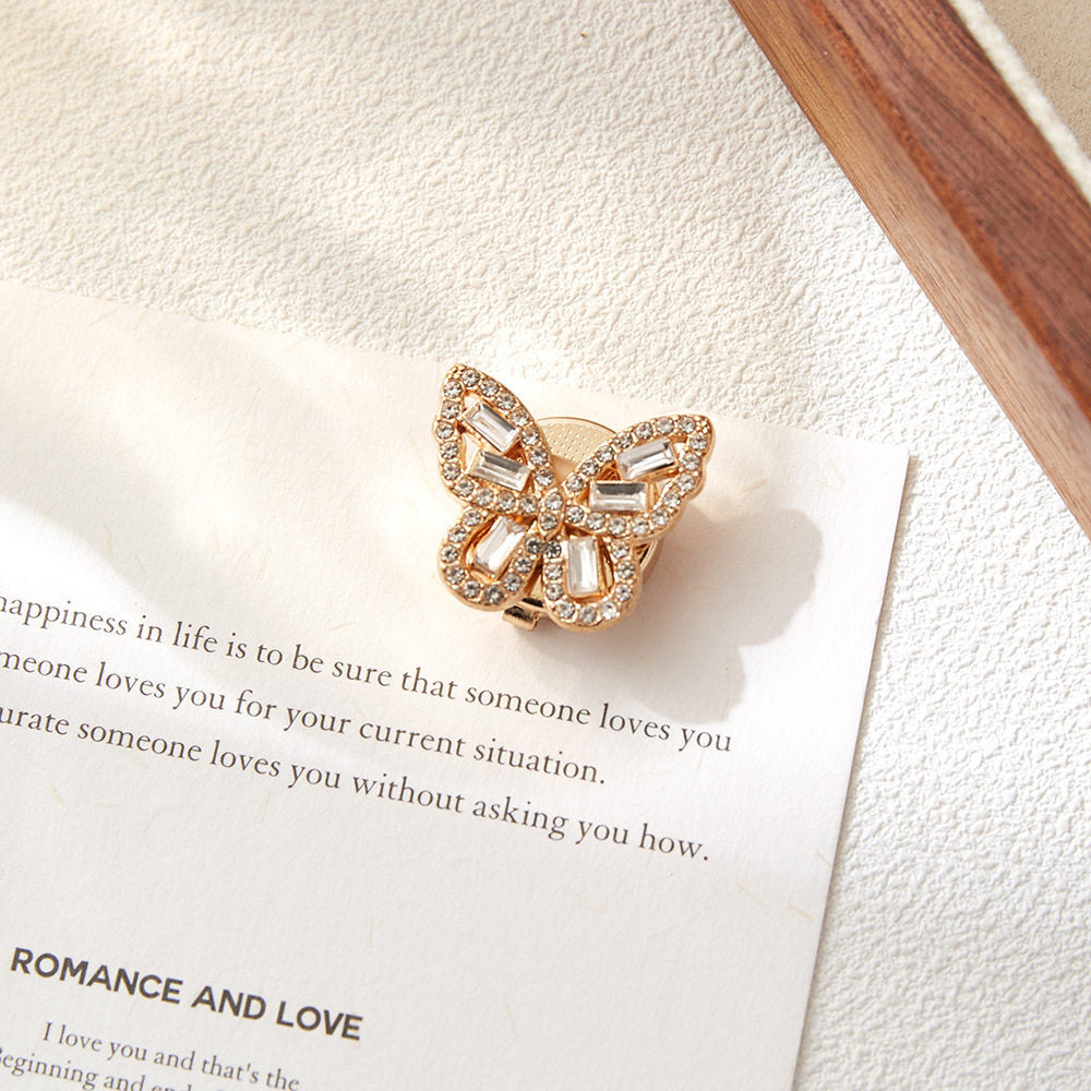 Shimmer Butterfly Button Cover