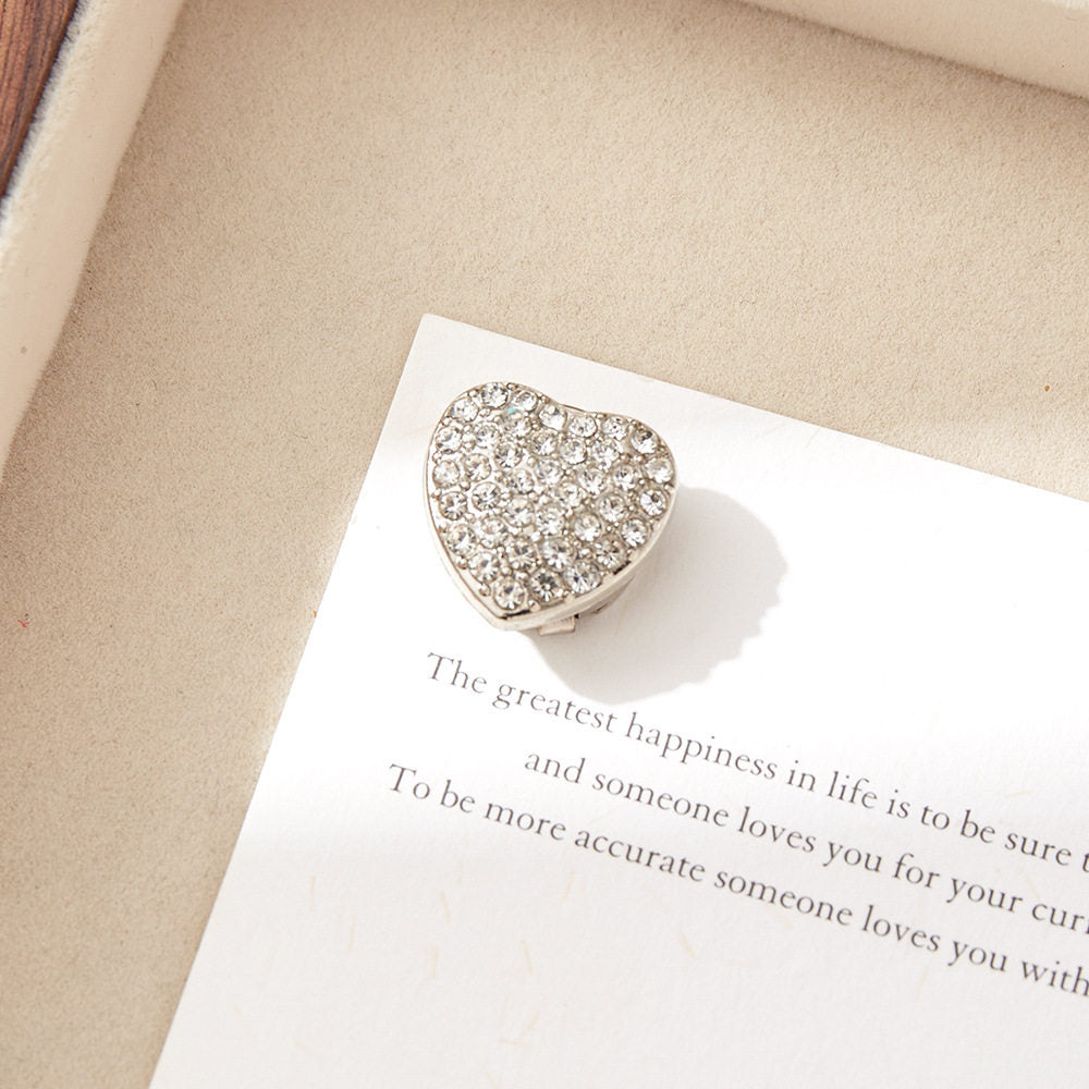 Sparkling Heart Button Cover
