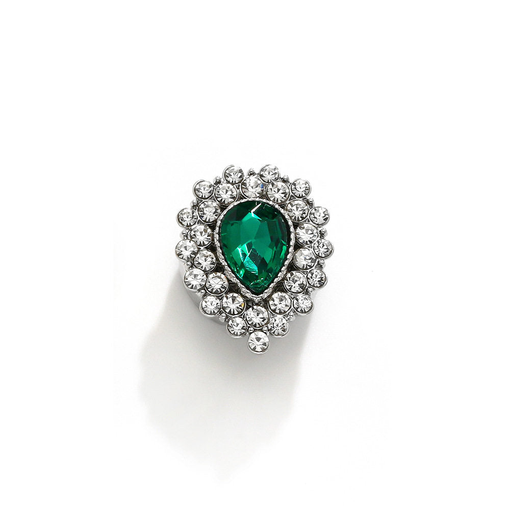 Emerald Green Teardrop Button Cover