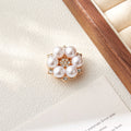 Pearl Accent Blossom Button Cover