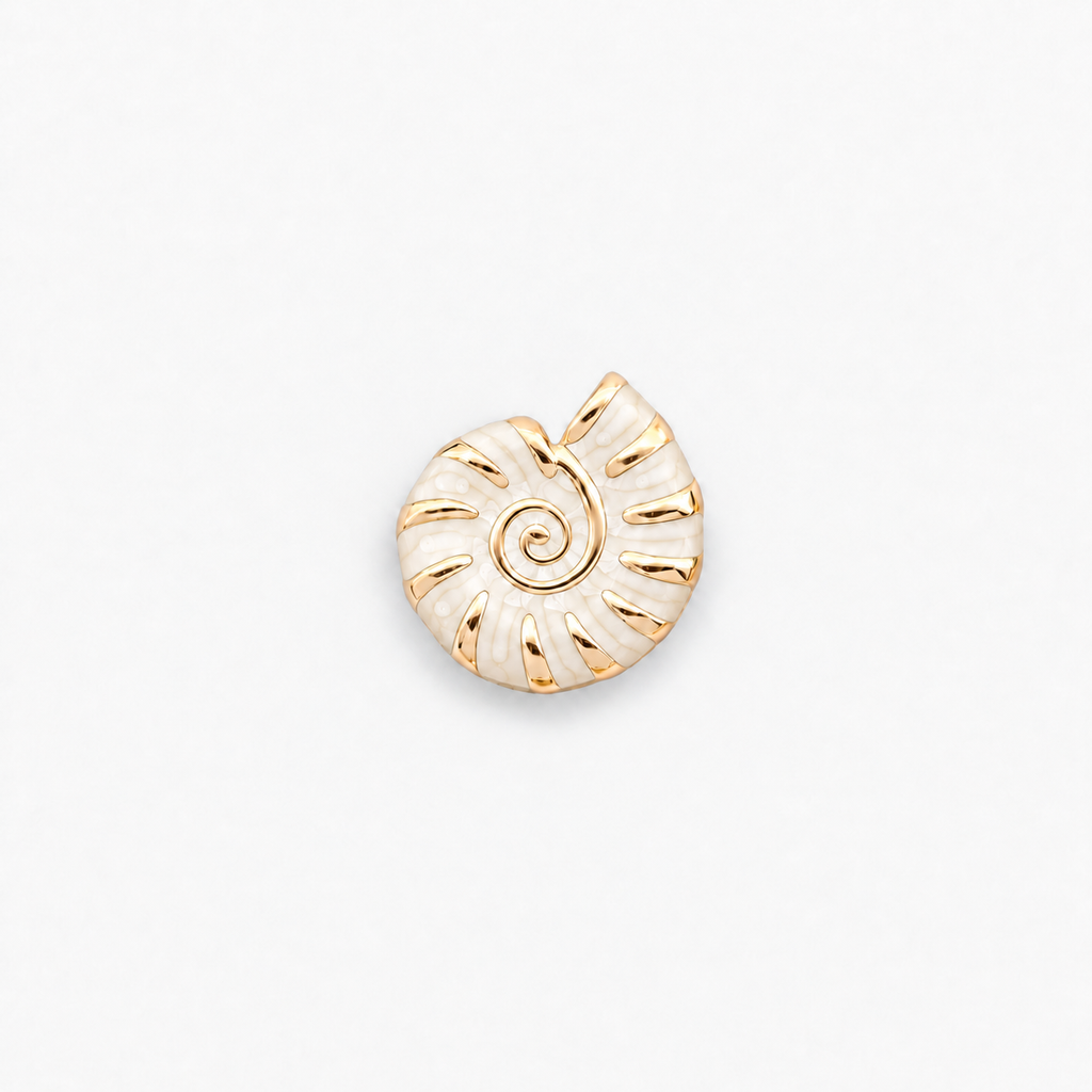 Nautilus Shell Button Cover