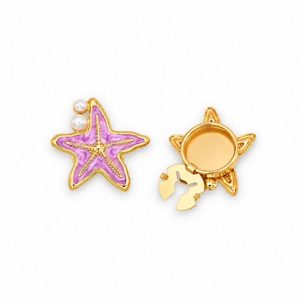 Starfish Pearl Button Cover