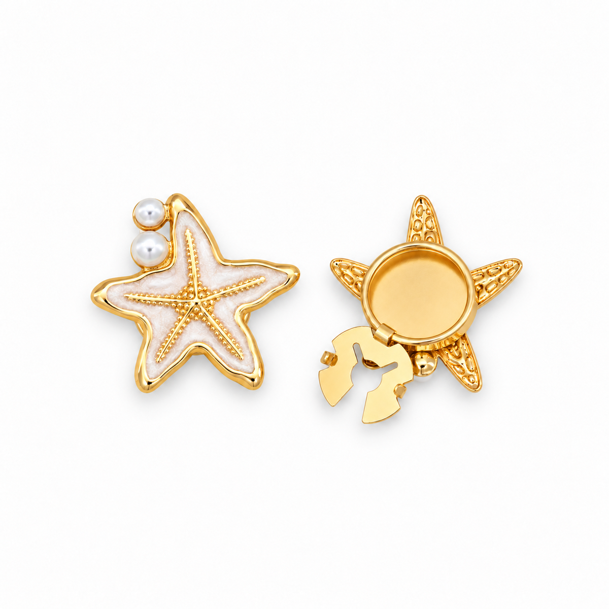 Starfish Pearl Button Cover