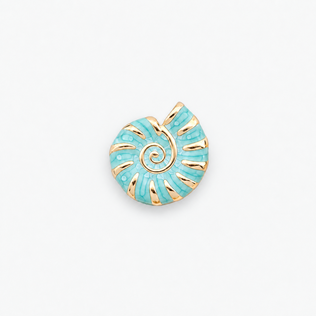Nautilus Shell Button Cover