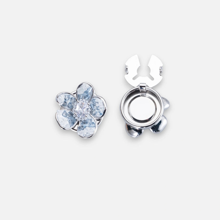 Glacier Blossom Button Cover