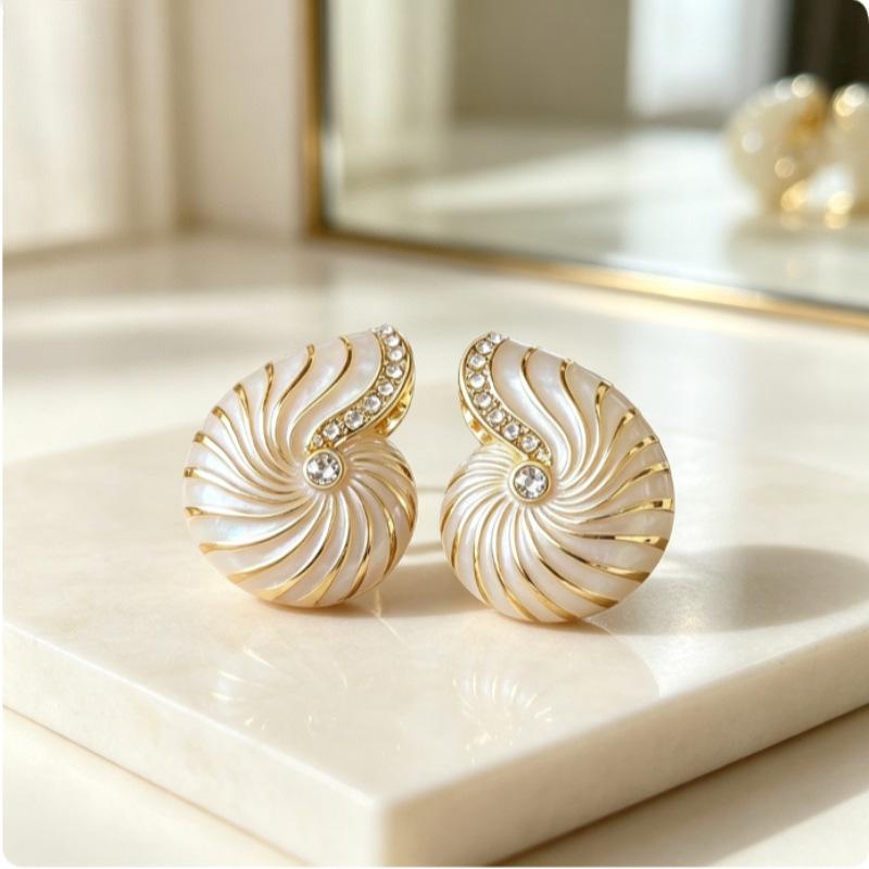 Spiral Shell Button Cover